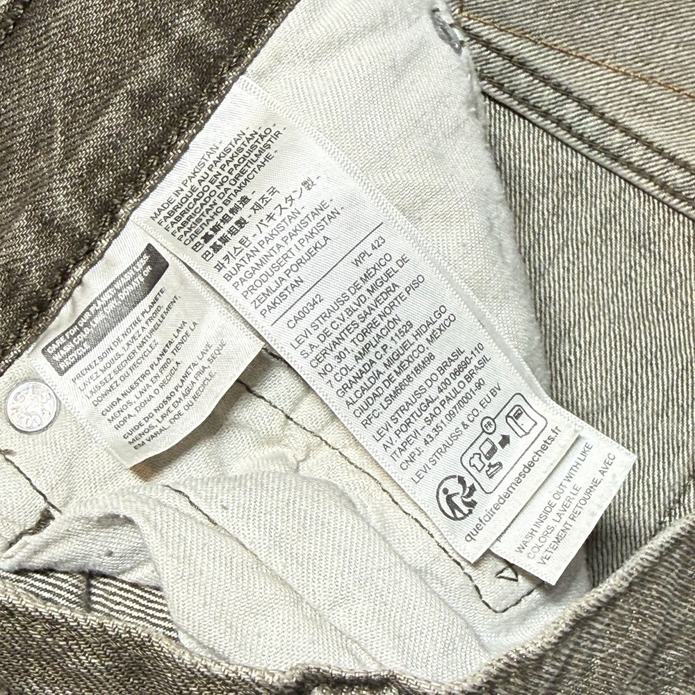 Levi's 555 Jeans Men Size 33x30 Brown Relaxed Straight Denim - Picture 8 of 11